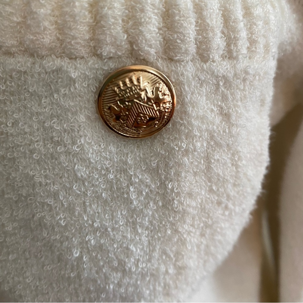 Rachel Zoe Cream Cardigan Sweater Gold Buttons Size: Small - Picture 4 of 12